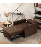 Armchair-bed SOLOR, brown order